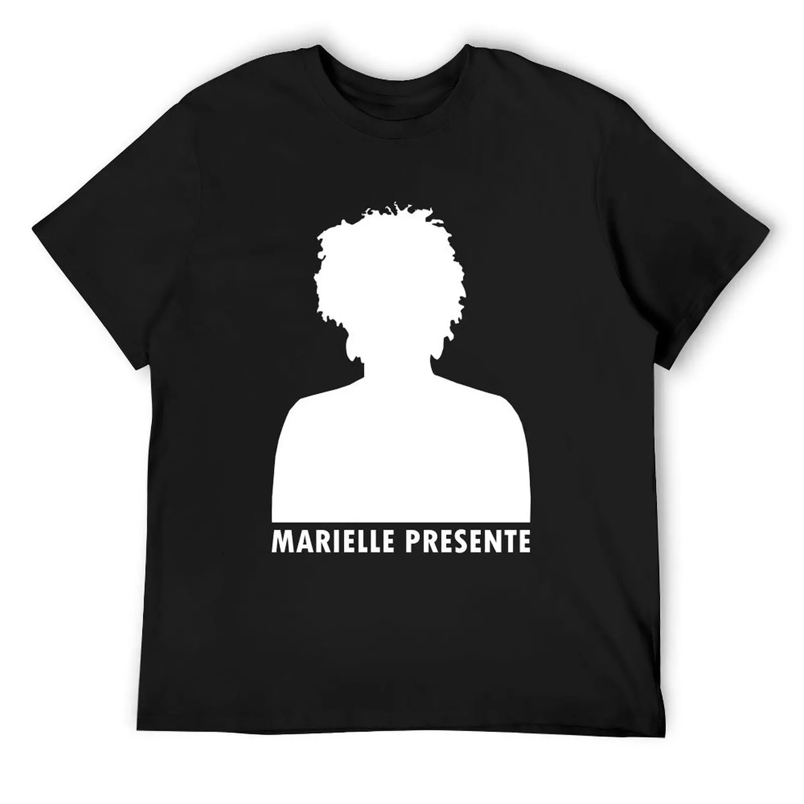 Marielle Franco Silhouette (Marielle Presente) - white T-Shirt cute clothes baggy shirts workout shirts for men