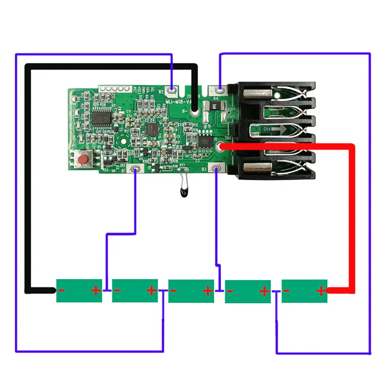 For M18 18650 Li-ion Battery Management System Charging Protection Circuit Board BSM PCBA For Milwaukee 18V Lithium Ion Battery image 5