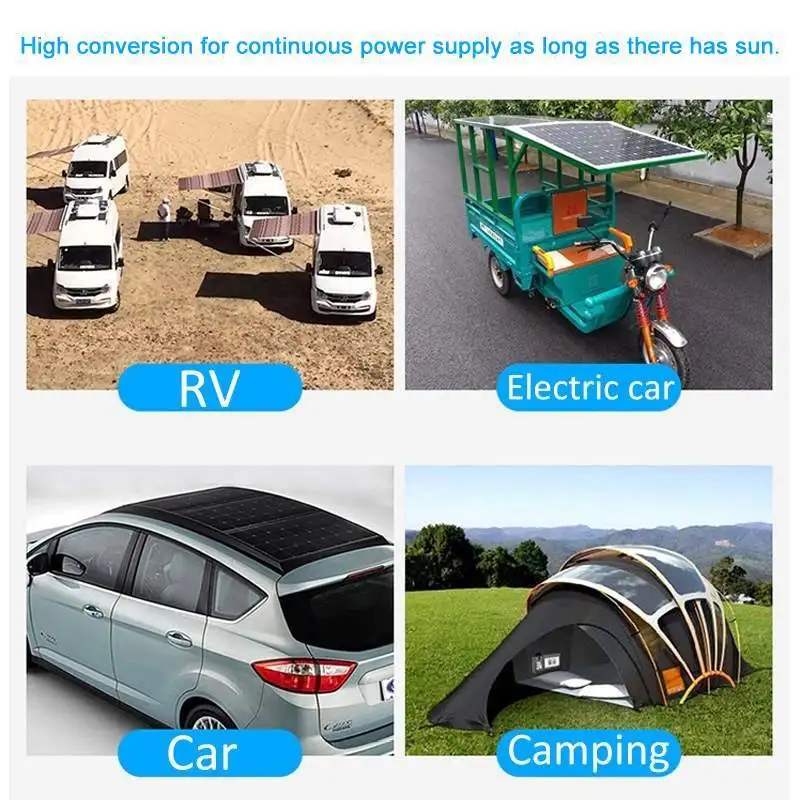 100W Solar Panel Dual USB18V/5V Photovoltaic Cell System With Controller Portable Outdoor  Rechargeablesolar Solar Cells