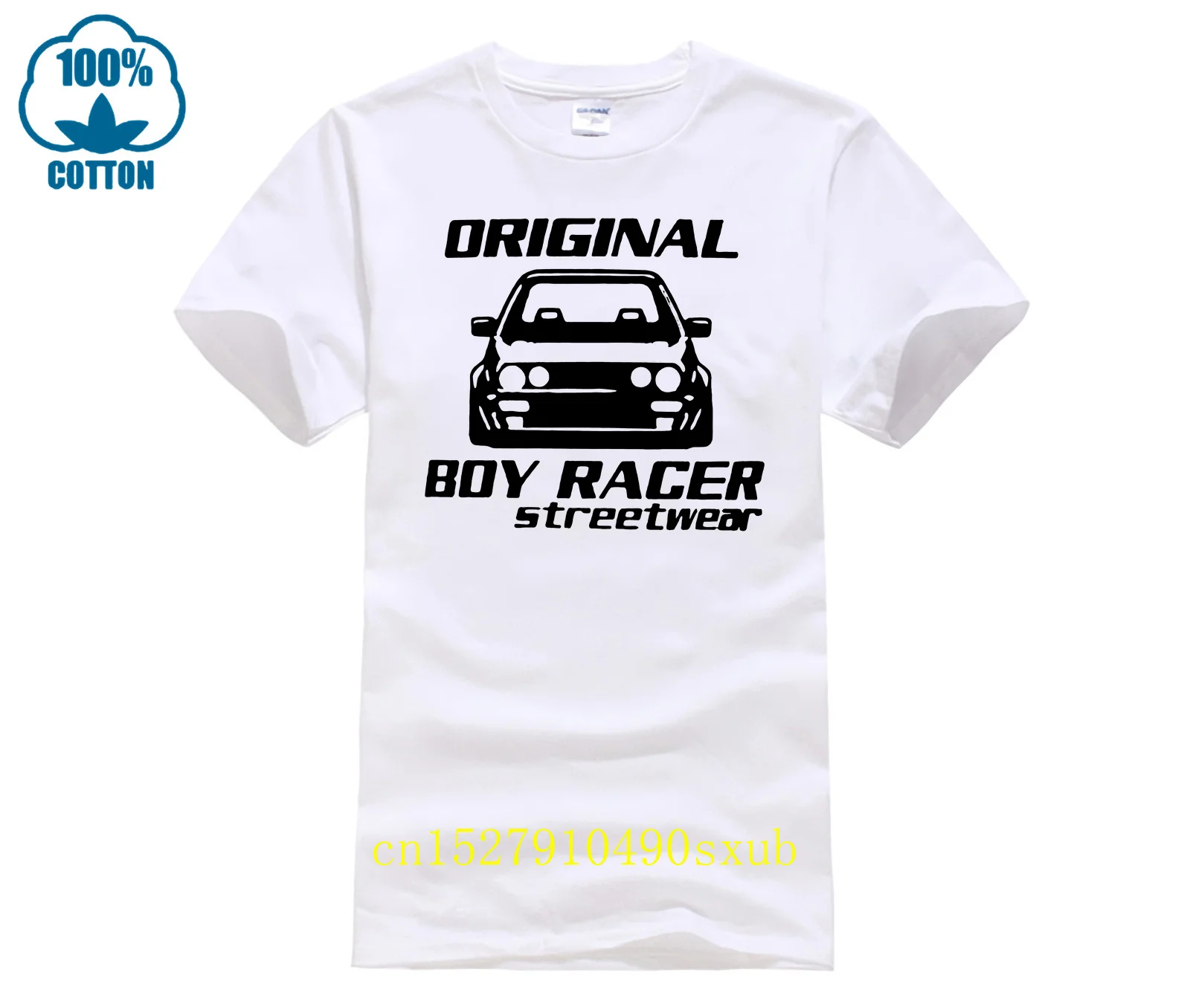 Mens Golf GTI Mk2 Original Boy Racer Streetwear White T Shirt