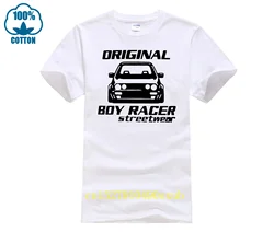 Mens Golf GTI Mk2 Original Boy Racer Streetwear White T Shirt