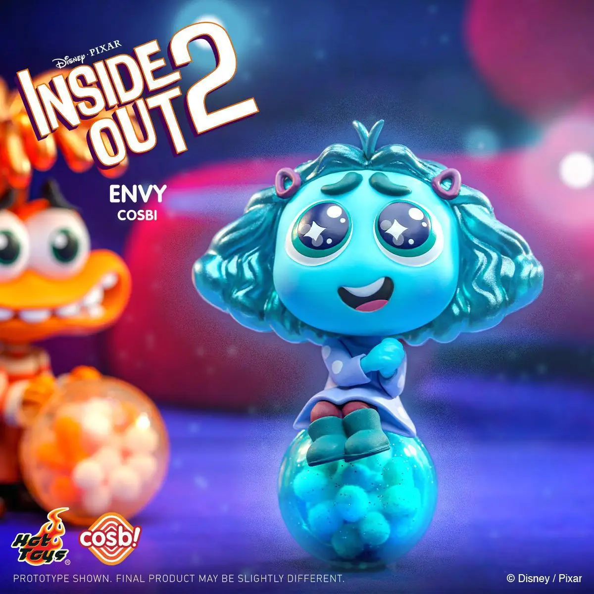 In stock Anime Figure Disney Pixar Inside Out 2 Joy Sadness Anger Disgust Cosbi Collectible kawaii Figurine Doll Birthday Gift