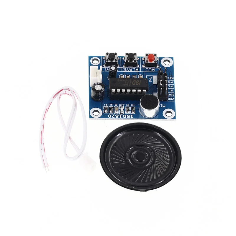 Módulo grabador de voz ISD1820, 1 piezas, con micrófono, sonido, altavoz