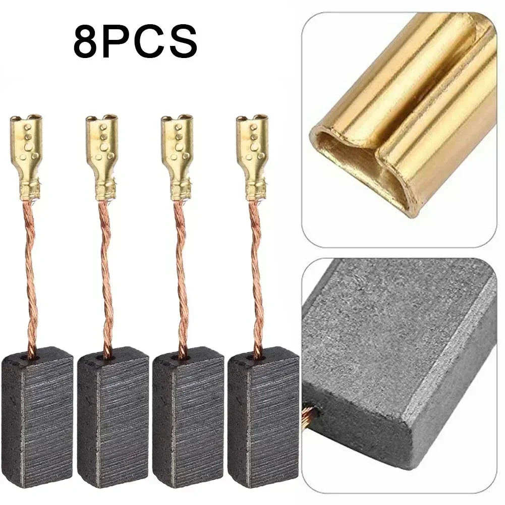 8Pcs Motor Carbon Brushes For Bosch 100 Type Angle Grinder Replace 15*8*5mm Carbon Brush Electric Tool Replacement Accessories