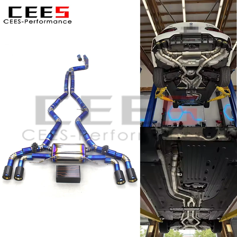 

cees Catback Exhaust for BMW M340 M340i 3.0T 2019-2023 Racing Valve Pipe Muffler with MP Exhaust Tips System Assembly