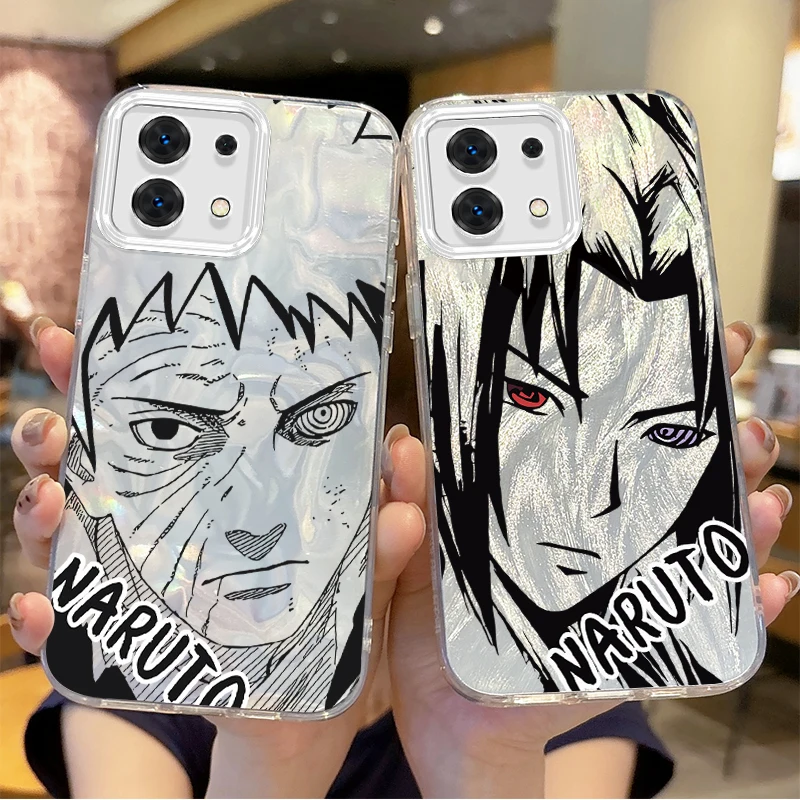 New N-Narutos Uchiha Sasuke Anime Phone Case For Redmi Note13 12 11 10 9 ProPlus 14C 13C 12C 10C 9C A3 A2 A1 Hard Gradient Cover