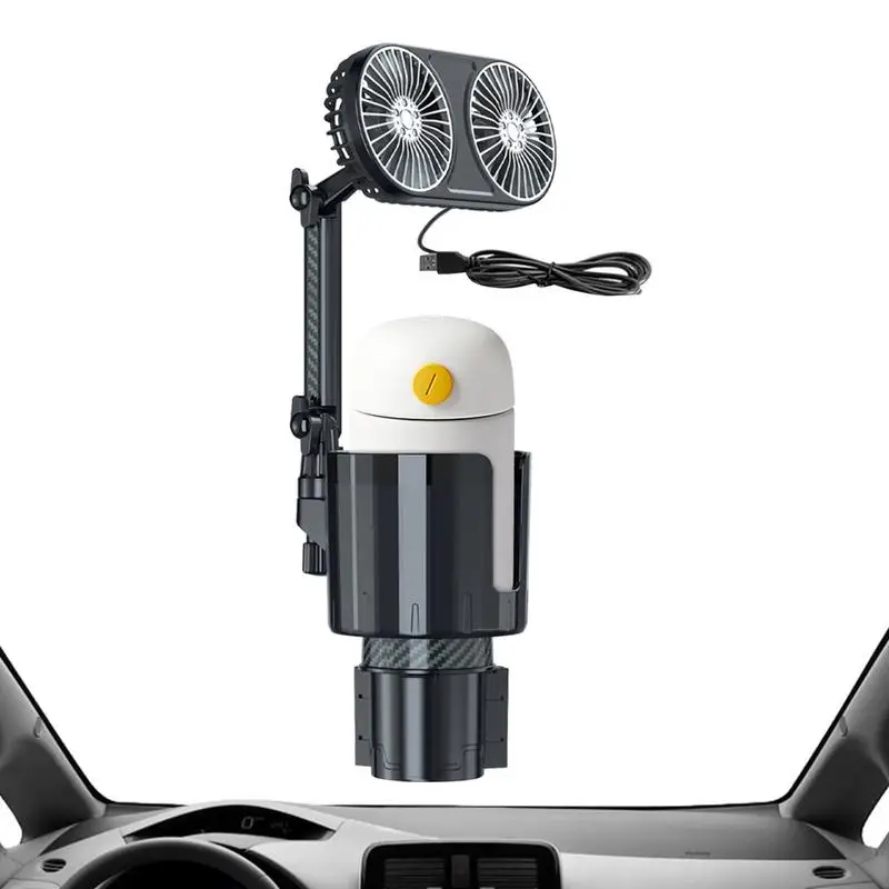 

Car Tablet Stand Cup Holder Mounted Fan Expander Multifunctional Adjustable Drinking Bottle Bracket Removable Mobil Phone Holder