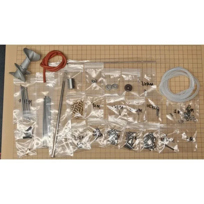 DIY Ship Model Accessories for Most Boats – HPW40 Water Jet Pump Alloy Impeller or Hardware Set for 3D Print RC Boat