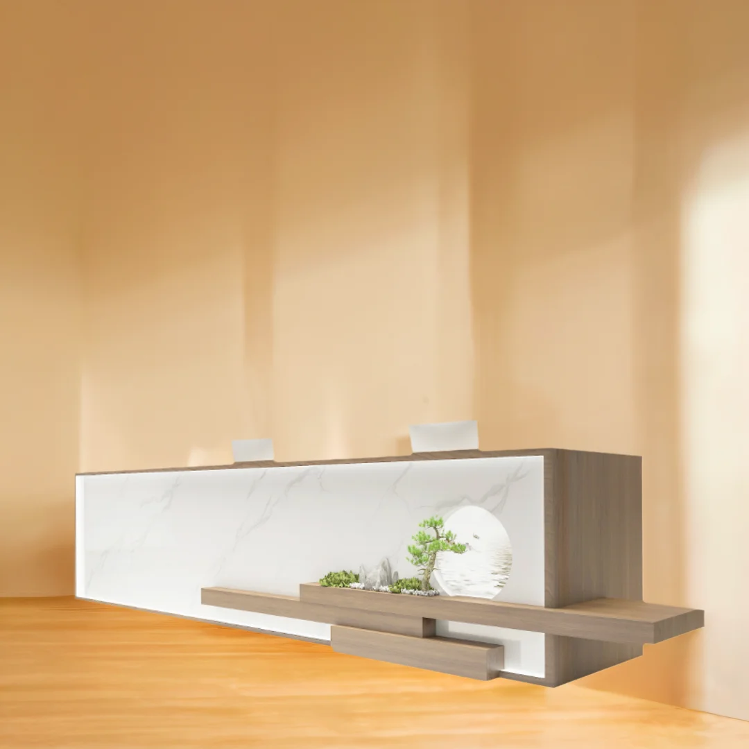 

Reception Desk Modern Front Counter Clothes Furniture Luxurious Office Restaurant Hairdressing Empfangstheke Luxury Executive