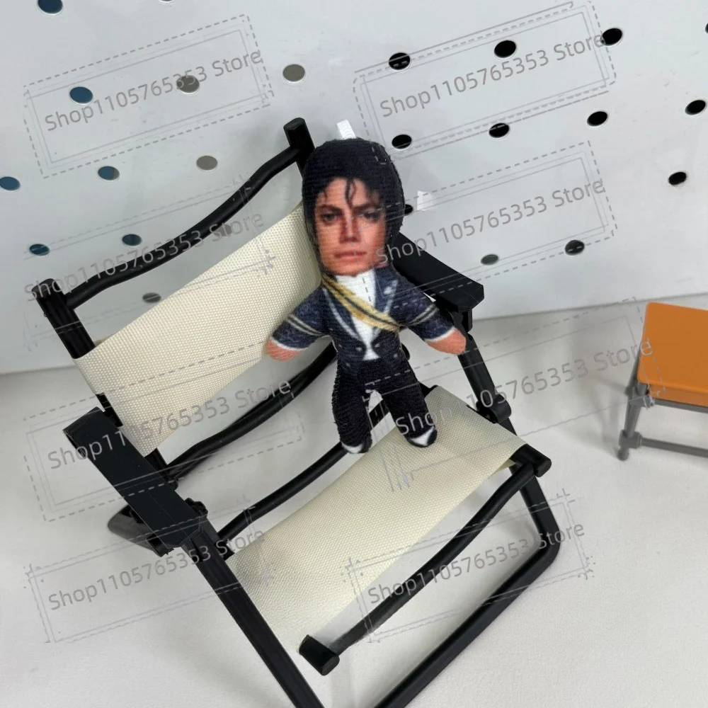 Neue 6 Stile 10cm Michael Jackson Cosplay Prop Puppe Plüsch Stoffpuppe Raumdekoration Abstrakte Bewegliche Gelenke Requisiten Geschenk – Detail 5