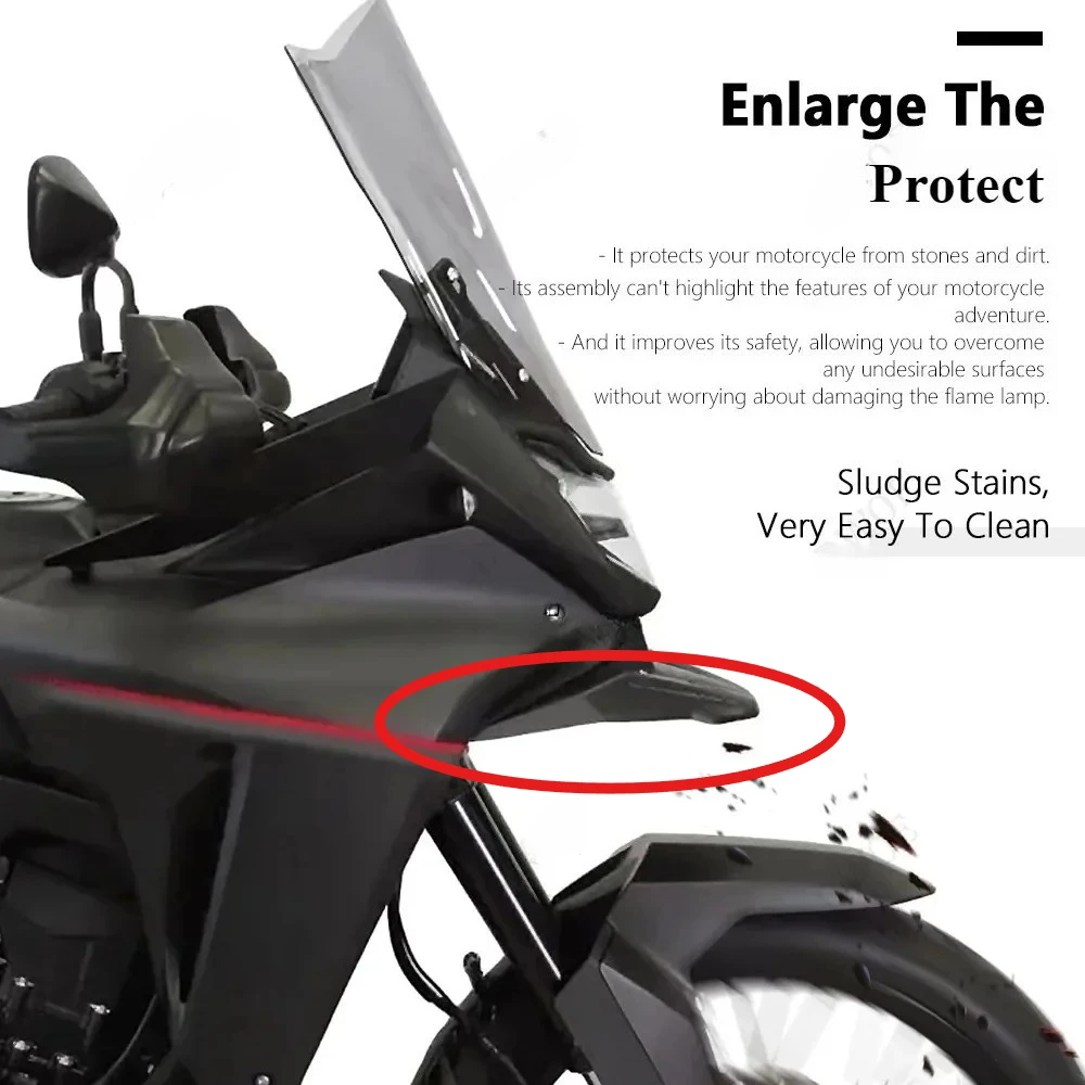Motorcycle Front mouth fairing Front Fender Beak Fairing Cowl Extension Extender Cover Part for Honda XL 750 Transalp 2023 2024