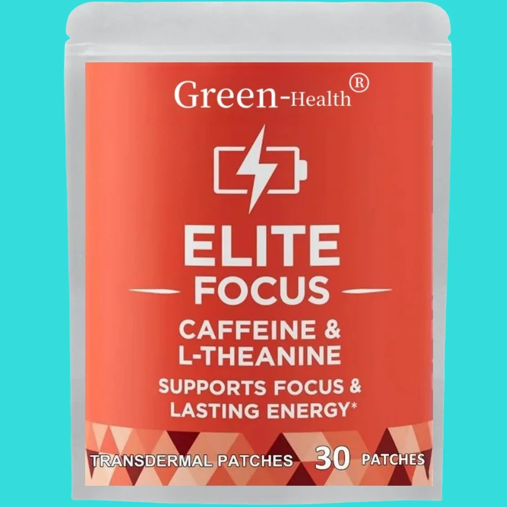 

Transdermal Focused Energy Patches - 30 Count One Month Supply Energy Supplement Patch for Mental Focus & Alertness
