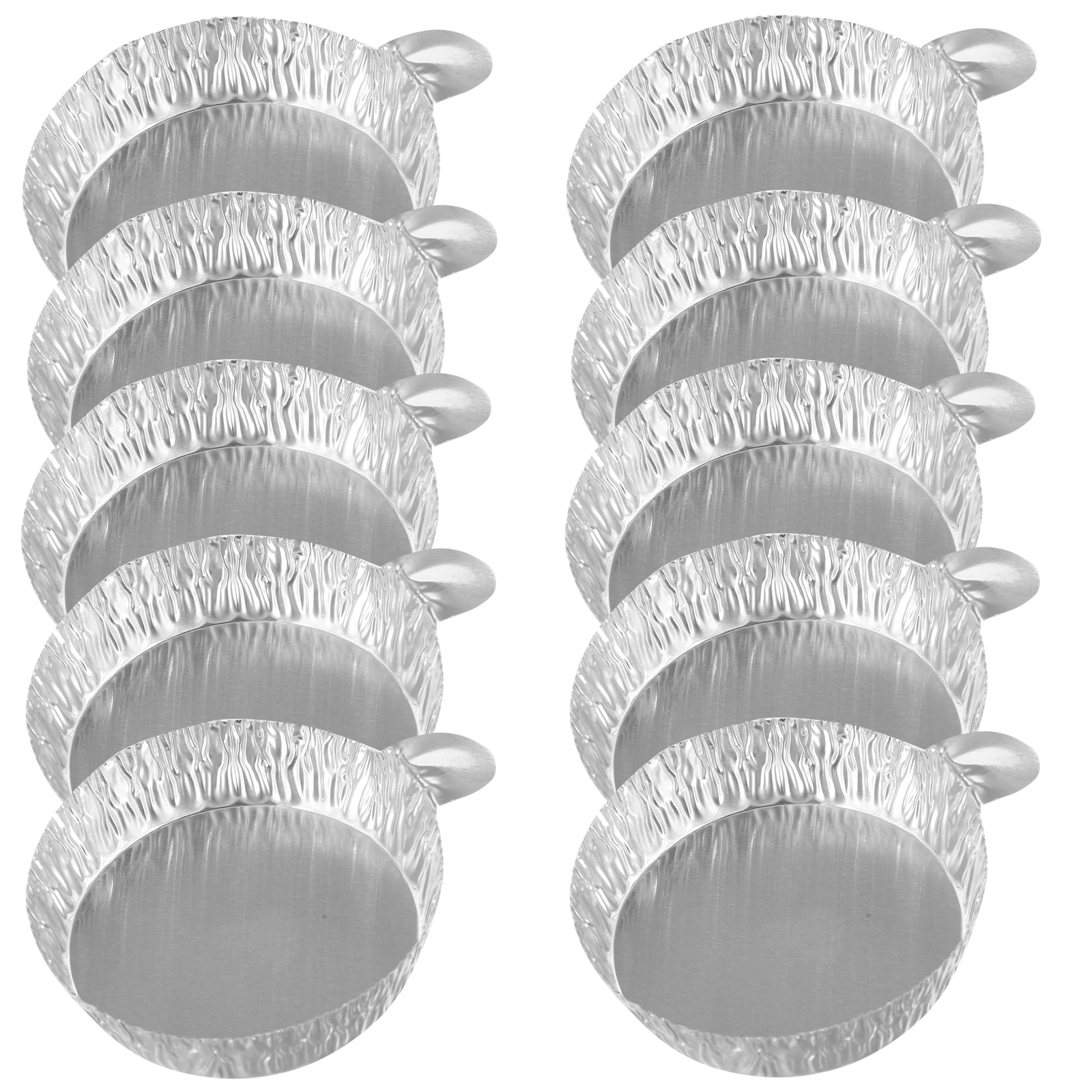 

100 Pcs Weighing Dishes Aluminum Foil Trays Crimped-Walled Plates Disposable Laboratory Equipment Powder Liquid Measurement Heat