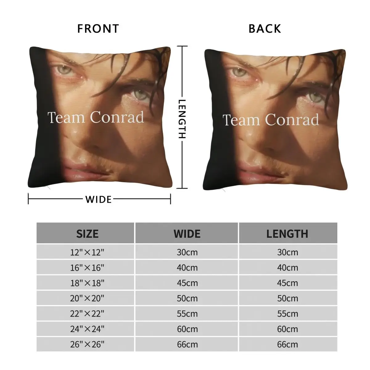 Conrad Fisher The Summer I Turned Pretty TV Drama Square Pillowcase Cushion Cover Pillow Case Throw Pillow Cover for Sofa Room