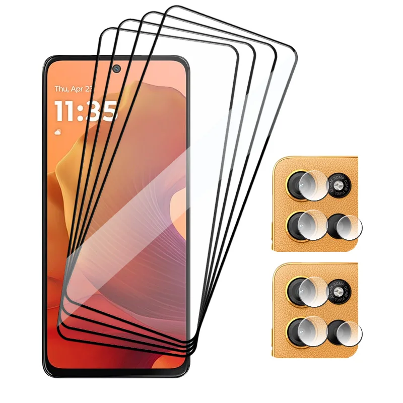 

Upgrade Glass For Motorola Moto G15Power G15 Screen Protector 9H Anti-Scratch Front film G15 Soft Fiber Camera film