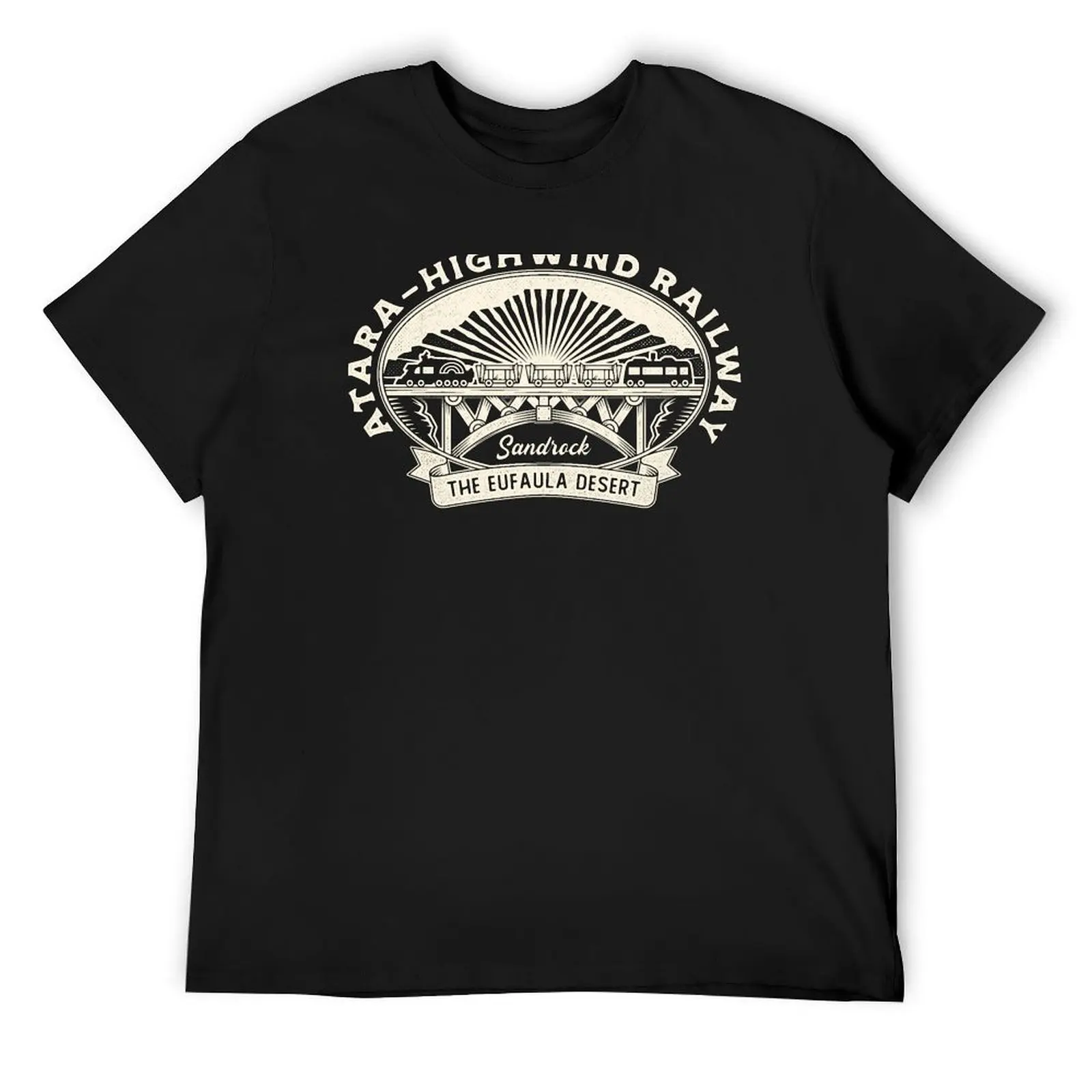 

Eufaula Desert Railway Crest T-Shirt customs design your own heavyweights mens t shirts