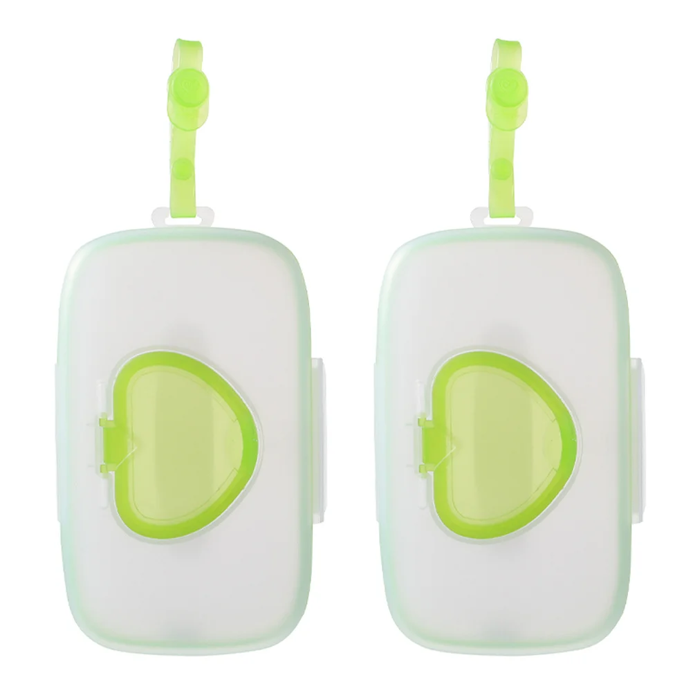 2 pçs portátil toalhetes caixa resistente pp material molhado toalhetes de armazenamento para o bebê viagem lenços umedecidos caso de viagem caixas de tecido