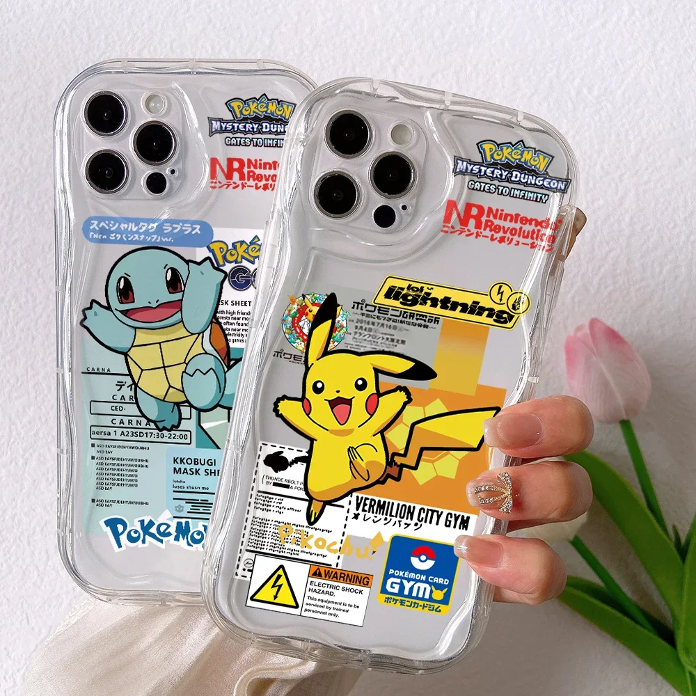 Pikachus Squirtles Bulbasaurs Phone Case for Samsung Galaxy A73 A72 A71 A54 A53 A52 A52S A51 A50 A34 A33 A32 A23 A13 4G 5G Cover