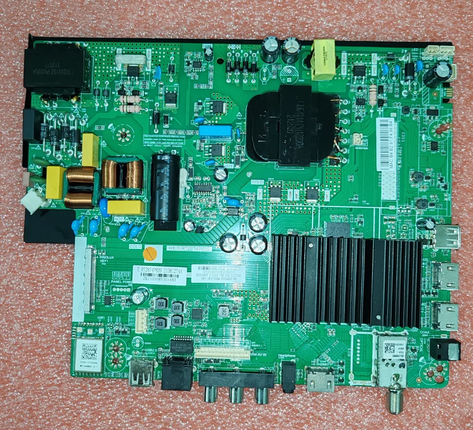 for JVC hv550aub-v8f 55dn5 HK.T.RT2874P839 4Kwifi network TV motherboard, tested well, physical photo taken,