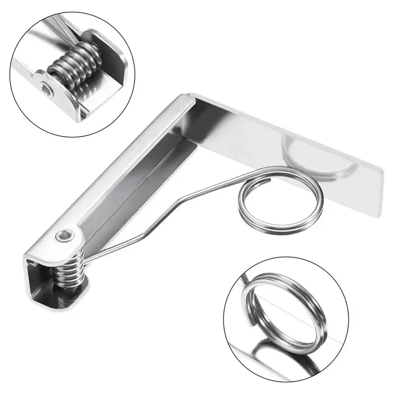 A74E-Tablecloth Clips Stainless Steel Table Cloth Cover Clamps For Home, Restaurants, Picnic