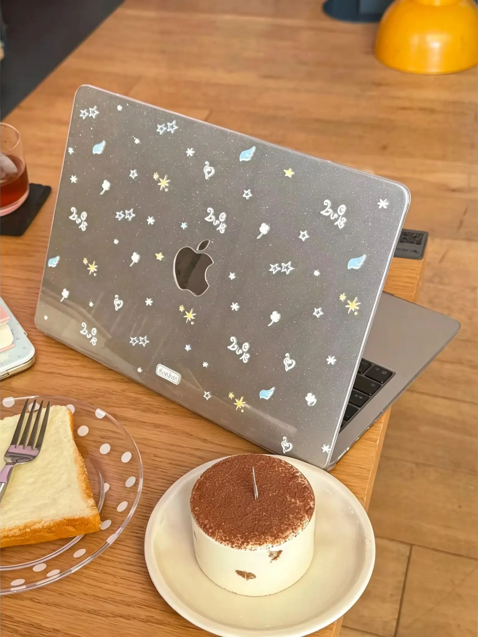 Ins Cute Clover Star Wings Shining Laptop Case For Macbook Air13.6 M4 NEO 15 M3 Hard Cover For Mac Book Pro 13 M1 M2 14 M4 M5 16