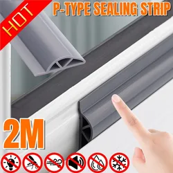 2M Sliding Window Sealing Strip Silicone Rubber Triangular P-type Windproof and Soundproof Strip Door Sealing Gap Filling Strip