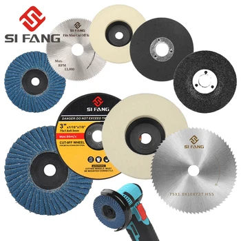 12V Mini Angle Grinder Accessories Grinding Wheel Diamond Saw Blade Metal Cutting Disc HSS Carbide Cutting Polishing Sheet Kit