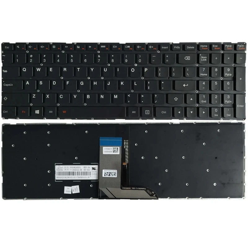 

Flex 3-15 US Backlit Keyboard for Lenovo Flex 3-1570 Flex 3-1580 Edge 2-1580 Notebook