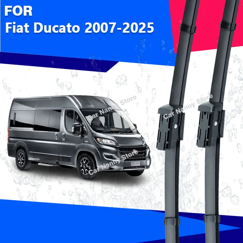 

Front Windshield Windscreen Blades for Fiat Ducato 2007-2025 Car Wipers Windshield Accessories Rubber Strip Wiper Soft Wipers