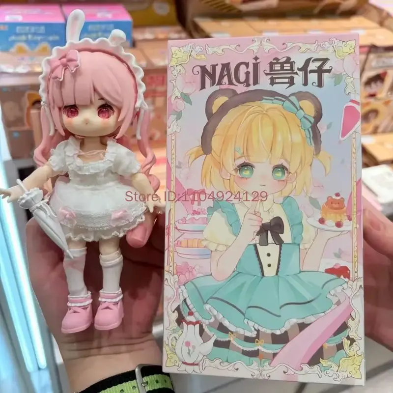 Autêntico nagi besta quarta geração xiaoyao jogo série caixa cega boneca móvel 12 pontos bjd jogo na moda artesanal presente ornamento
