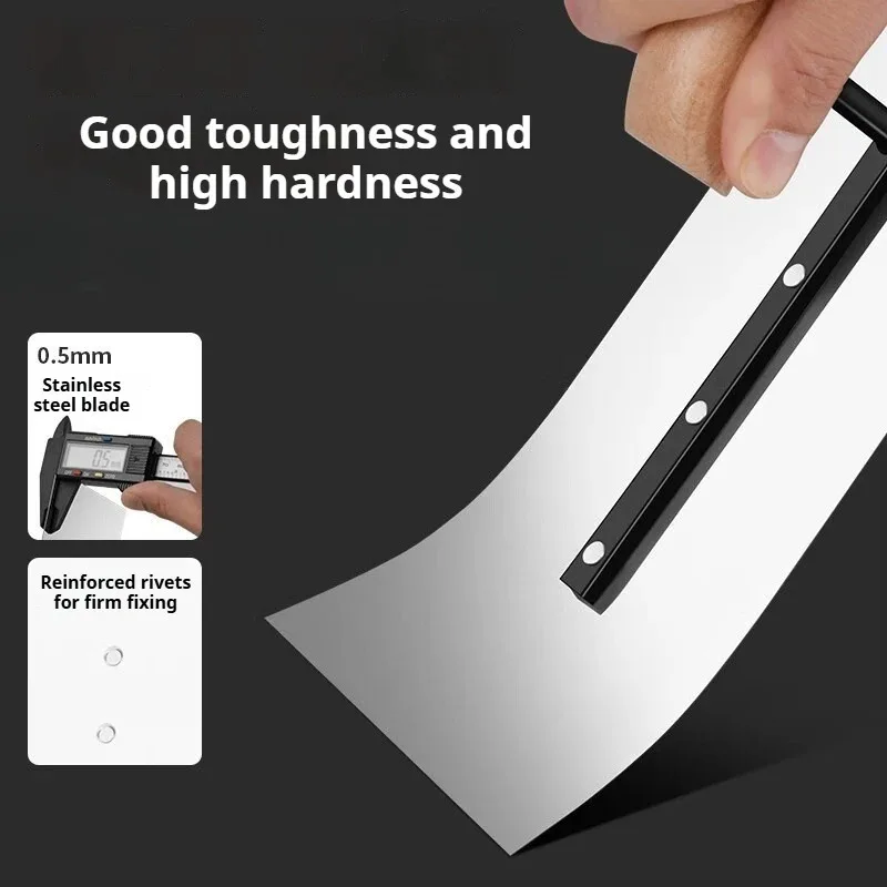 Stainless Steel Putty Knife Portable Putty Scraper Mason Tile Brick Tiling Shovel Trowel Multi-functional Construction Tools