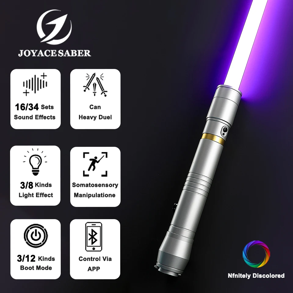 Neopixel Lightsaber Jedi Xenopixel Light Saber Metal Handle Pixel Laser Sword Heavy Dueling Cosplay Sabers Toy YLDSaber