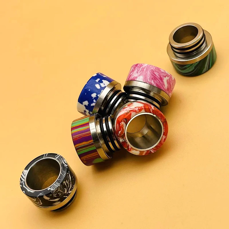 DSX 810 Tropfspitze Edelstahl Marmor Hitzebeständiges Mundstück für RTA RDA Zerstäuber Zeus x Tank E-Zigaretten-Zubehör