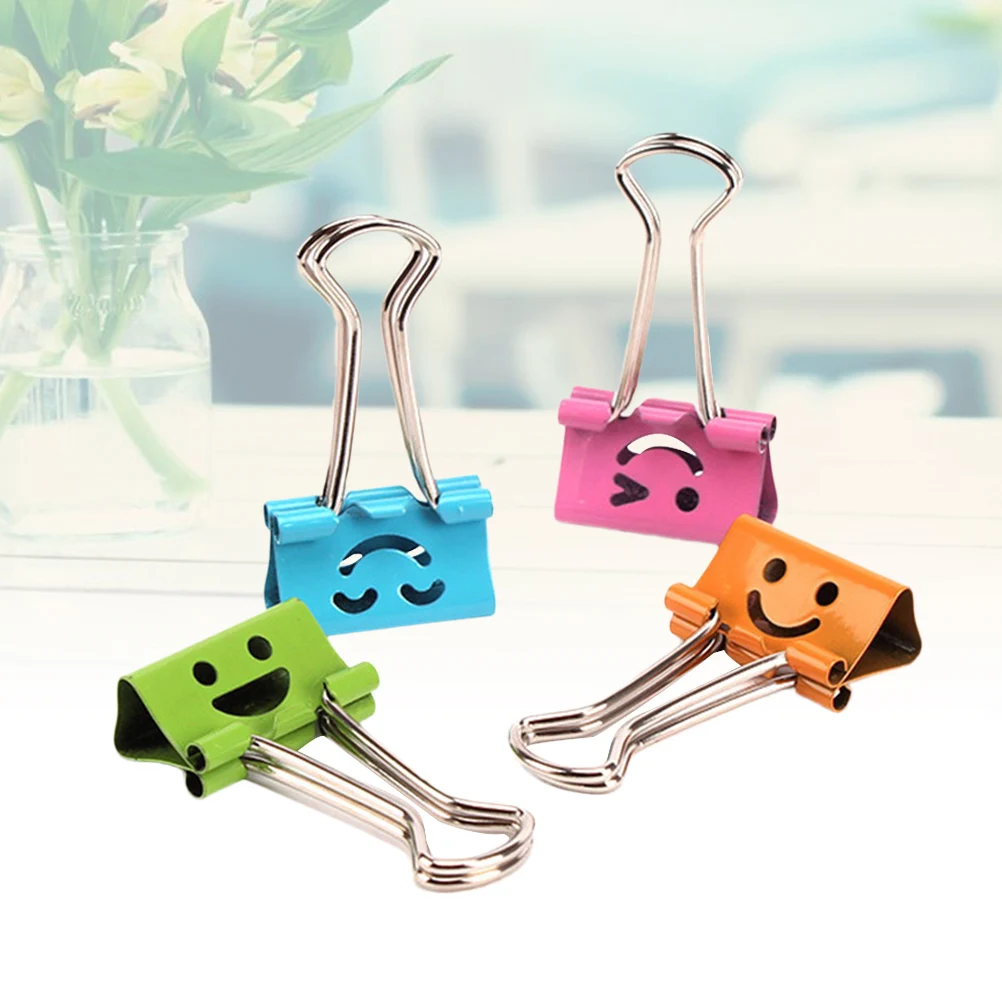 

80 Pcs Paper Clip Elliot Folder Office Supplies Binder Clips Small Size Cute Binders