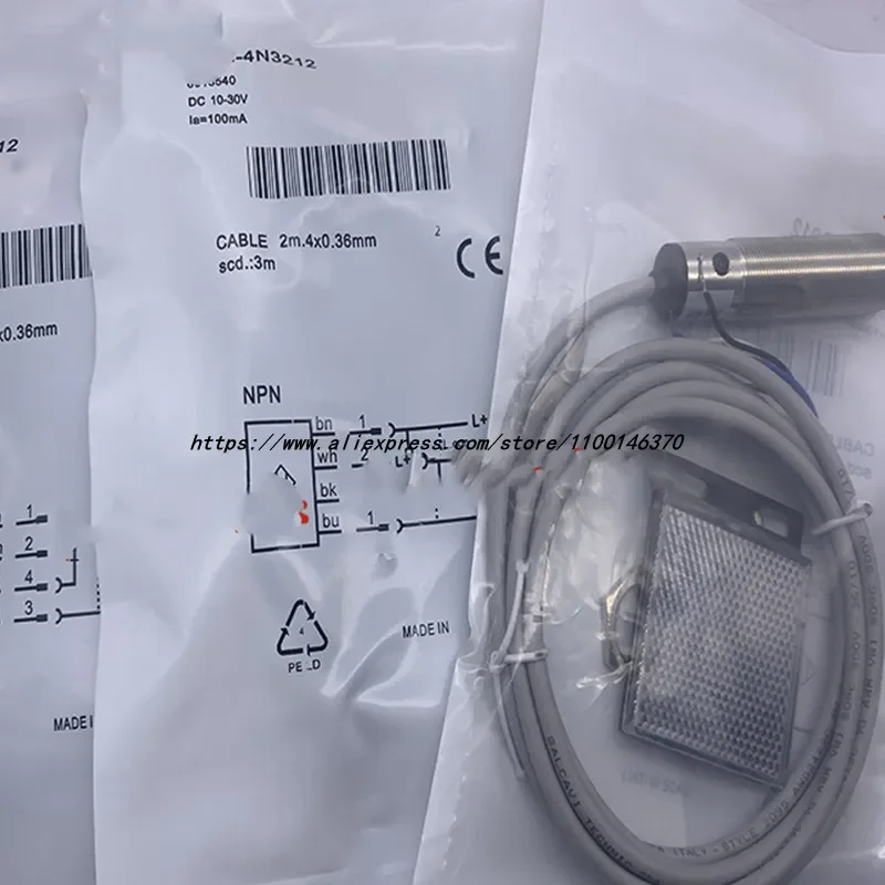 

2Pcs New Sick mirror reflection sensor VL18-4N3112 VL18-4N3212