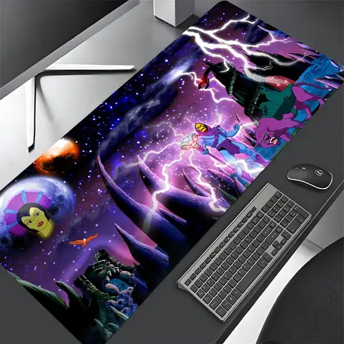 Imagen 2 del producto Alfombrilla de ratón He Man Masters Of Universe, alfombrilla de ratón para juegos, alfombrilla de ratón grande abstracta de 900x400x5mm, alfombrilla para jugador XXL, alfombra para escritorio de PC