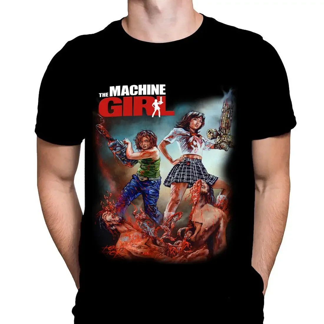 Machine Girl Japanese Comedy Horror Movie Poster Art T Shirt Sizes M 4XL