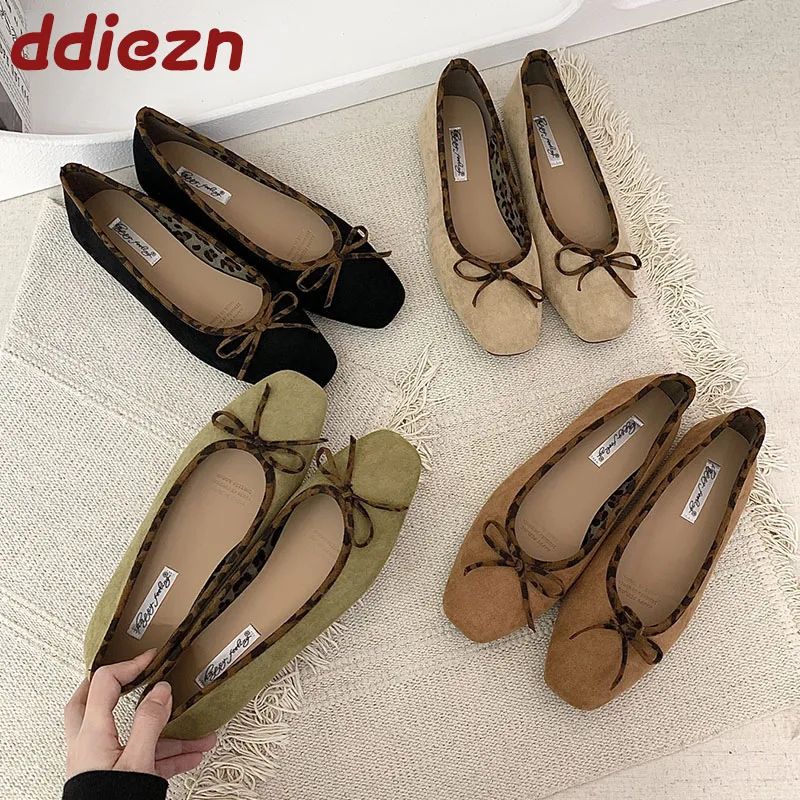 Luxus Weibliche Flache Frauen Ballett Wohnungen Schuhe Slip Auf Schuhe Frühling Sommer Mode Karree Damen Wohnungen Mit Schuhe