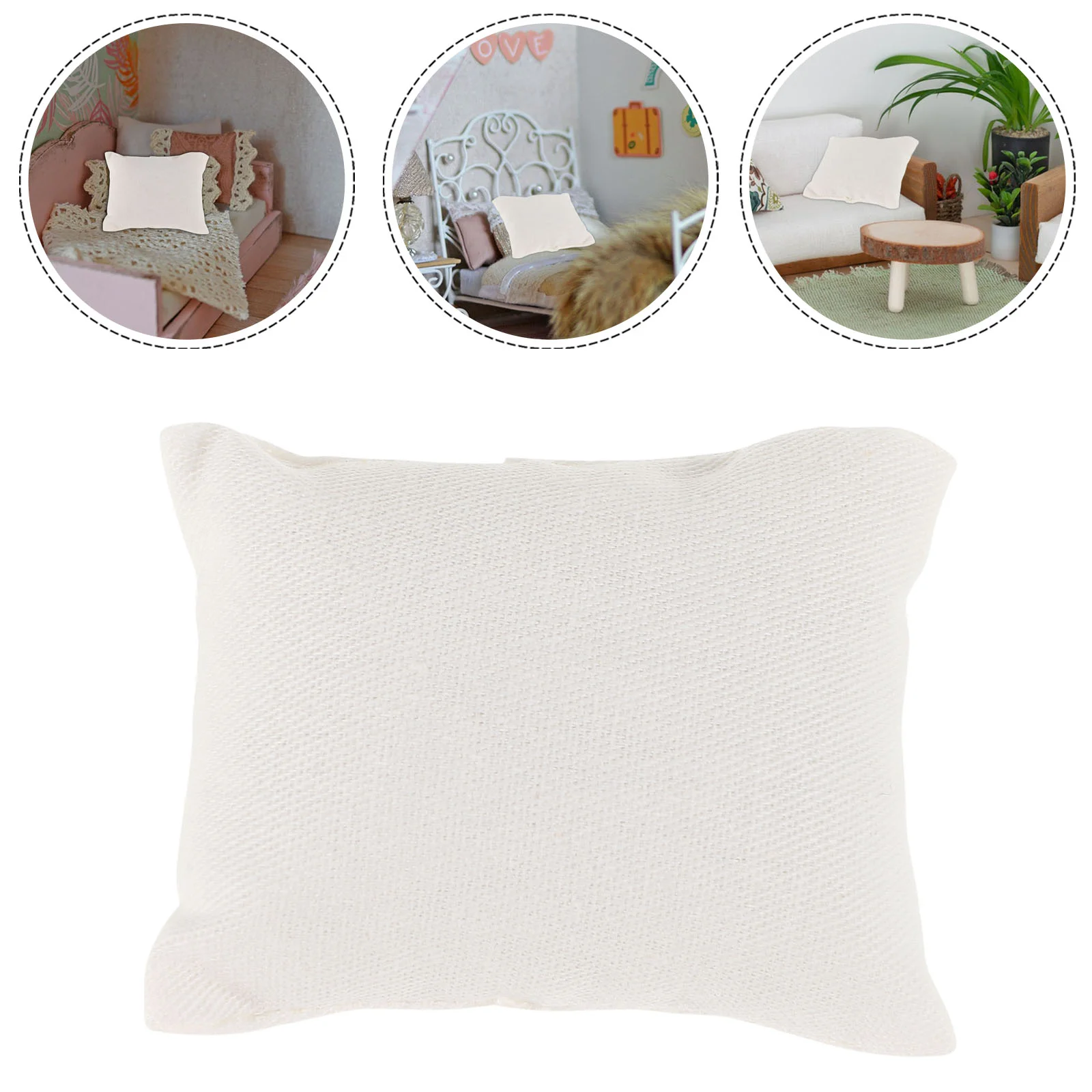 

6 Pcs Cushion House Pillow Couch Pillows Dollhouse Cloth Mini Stuffed DIY Prop