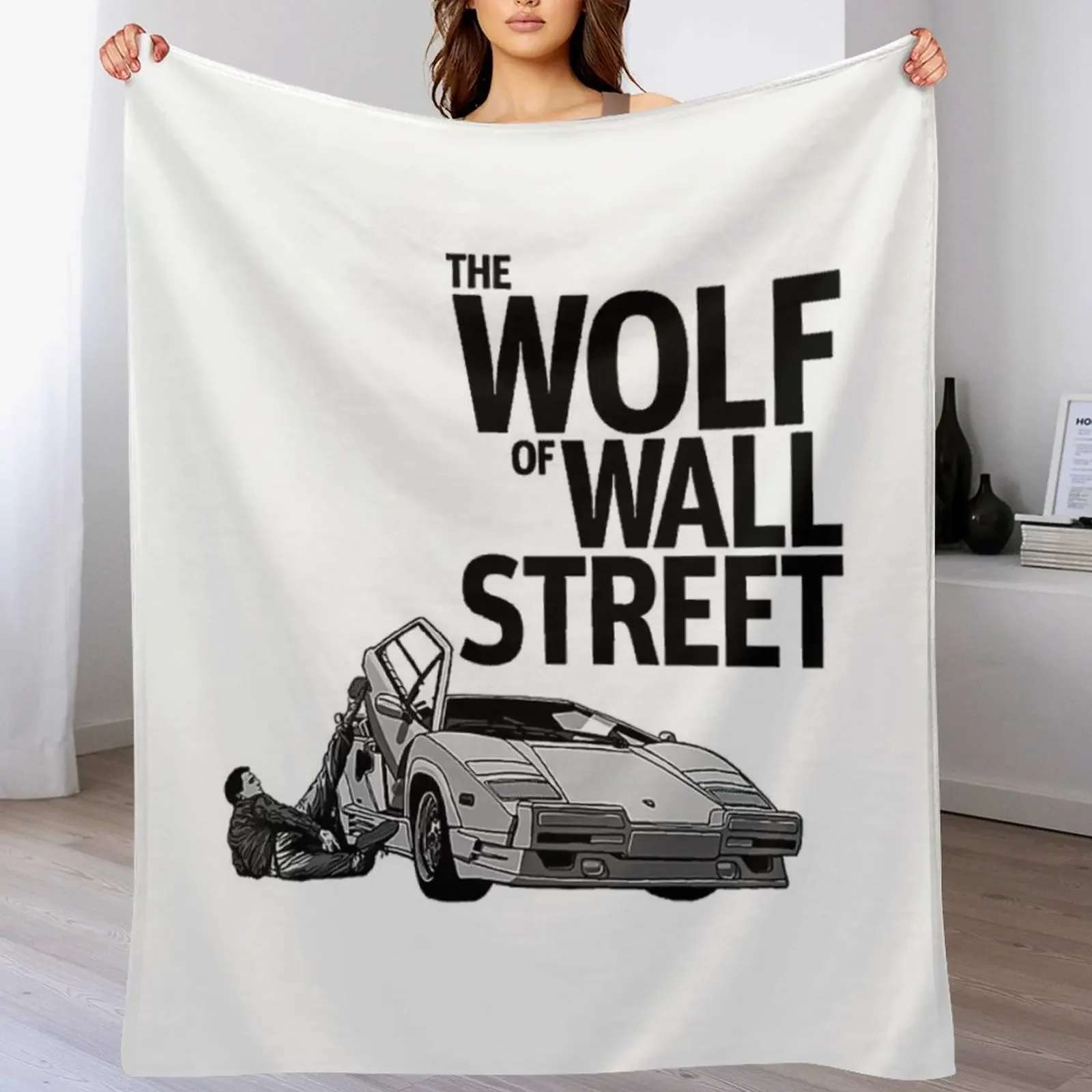 

The Wolf Of Throw Blanket Stylish Decor Blanket Gift for Friends Roommate