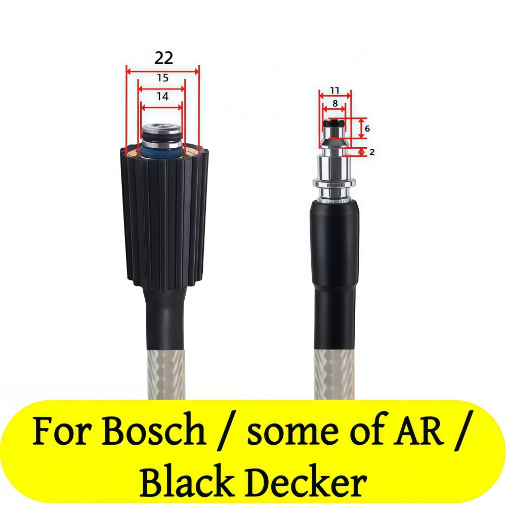 5~20m High Pressure Washer Hose Car Washer Hose Water Cleaning Hose 5800PSI Kink Resistant Extension Hose, For Bosch AR Michelin