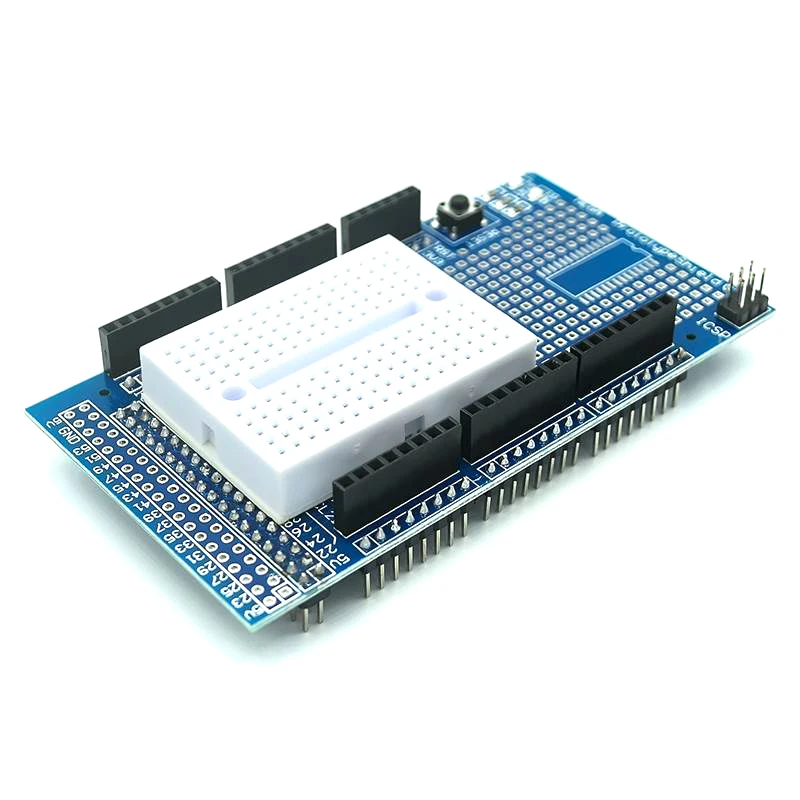 MEGA 2560 R3 Proto Prototype Shield V3.0 Expansion Development Board + Mini PCB Breadboard 170 Tie Points for arduino DIY