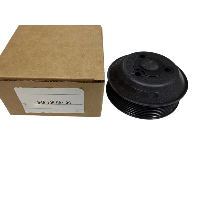 

94810609100 94810609101 Engine Water Pump Pulley For Porsche Cayenne E2 2011-2018 Cayenne 2007-2010 Panamera 970 2010-2016 4.8L