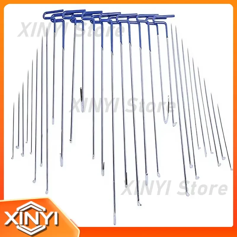 30-Piece Dent Puller Kit for Car Dent Repair with Push Rod and Crowbar for Universal Fitment Blue Red Green Options dent