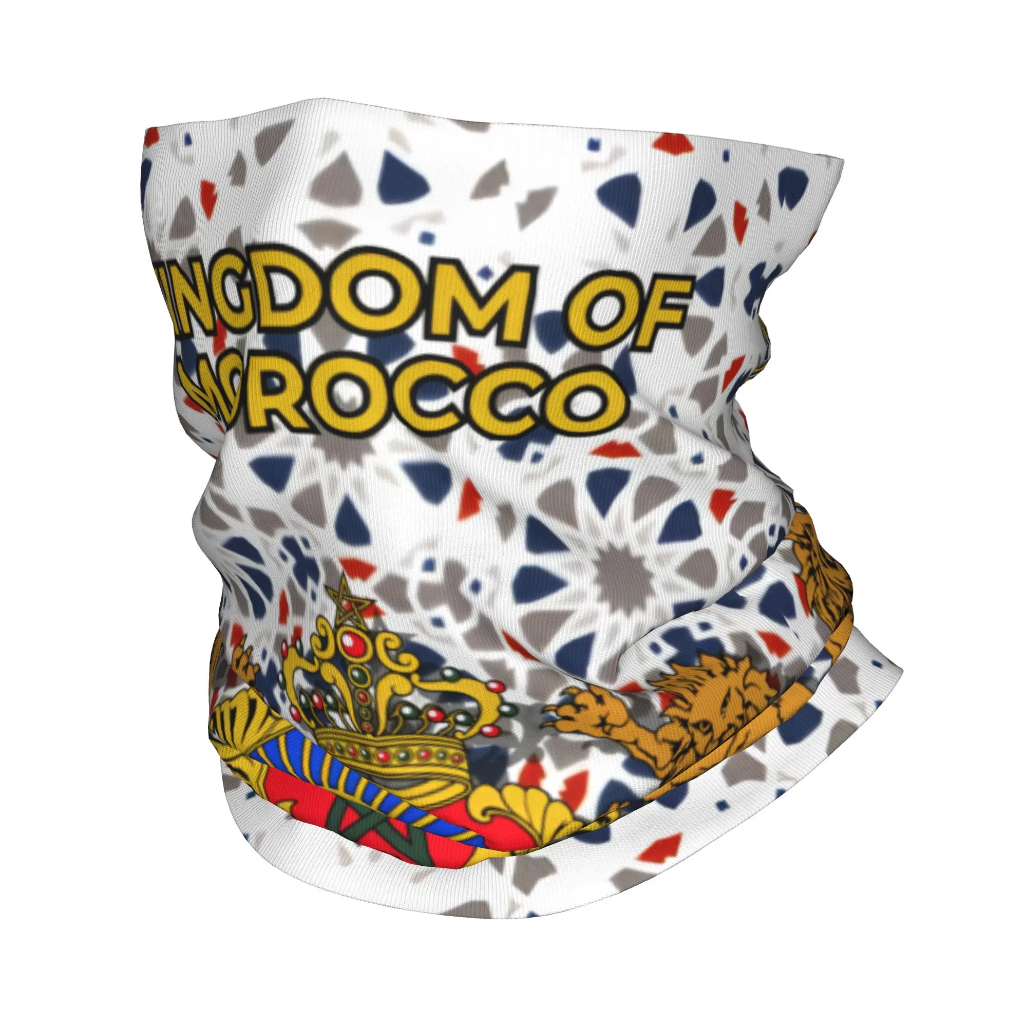 

Королевская марокканская патриотическая бандана на заказ, гетры, ветрозащитный шарф для лица, мужская и женская повязка на голову, Балаклава