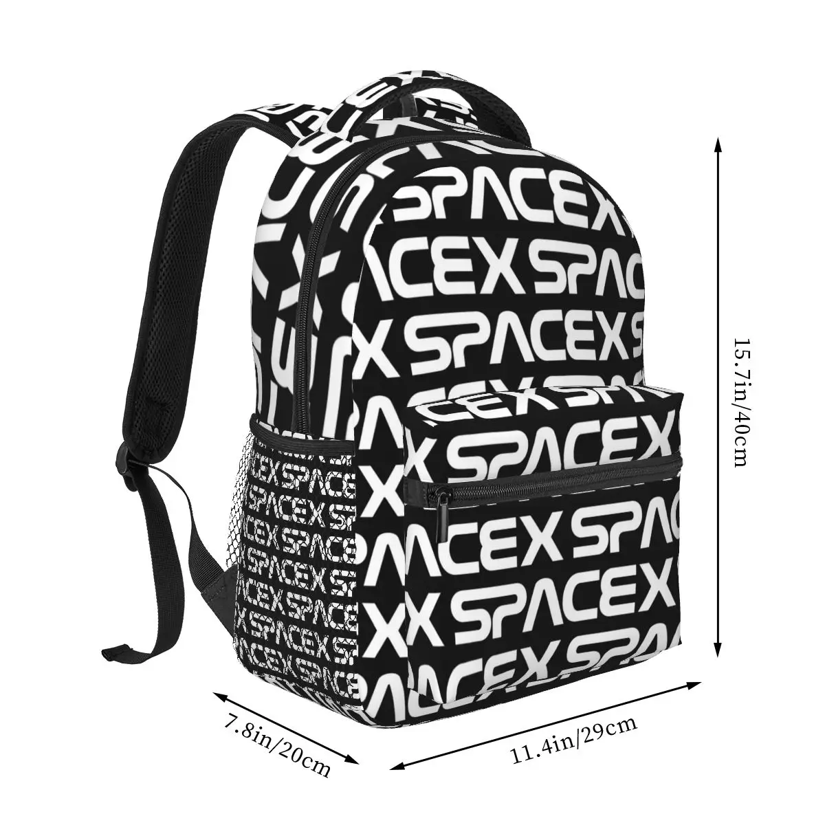 Elon Musk Space X Exploration Mars Rocket Starship Backpacks Boys Girls Bookbag Children School Bags Rucksack Shoulder Bag