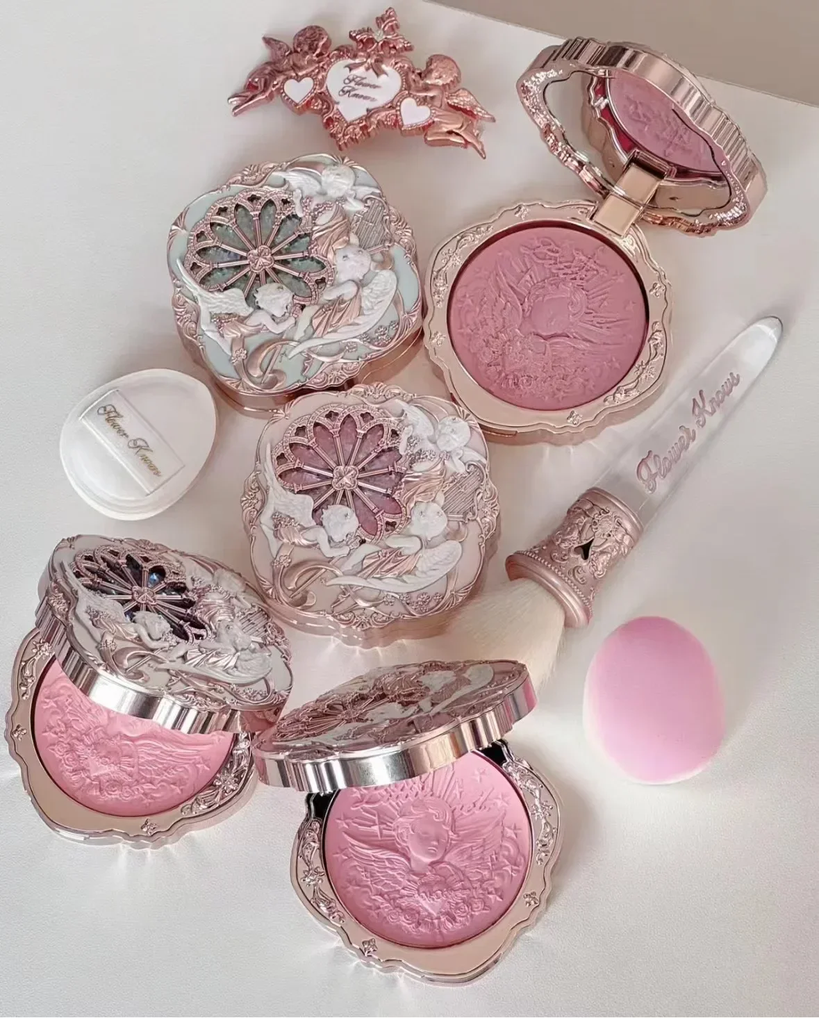 Fleur originale sait petit ange série Blush crème rare beauté en relief Blush 6g naturel durable imperméable maquillage cosmétiques