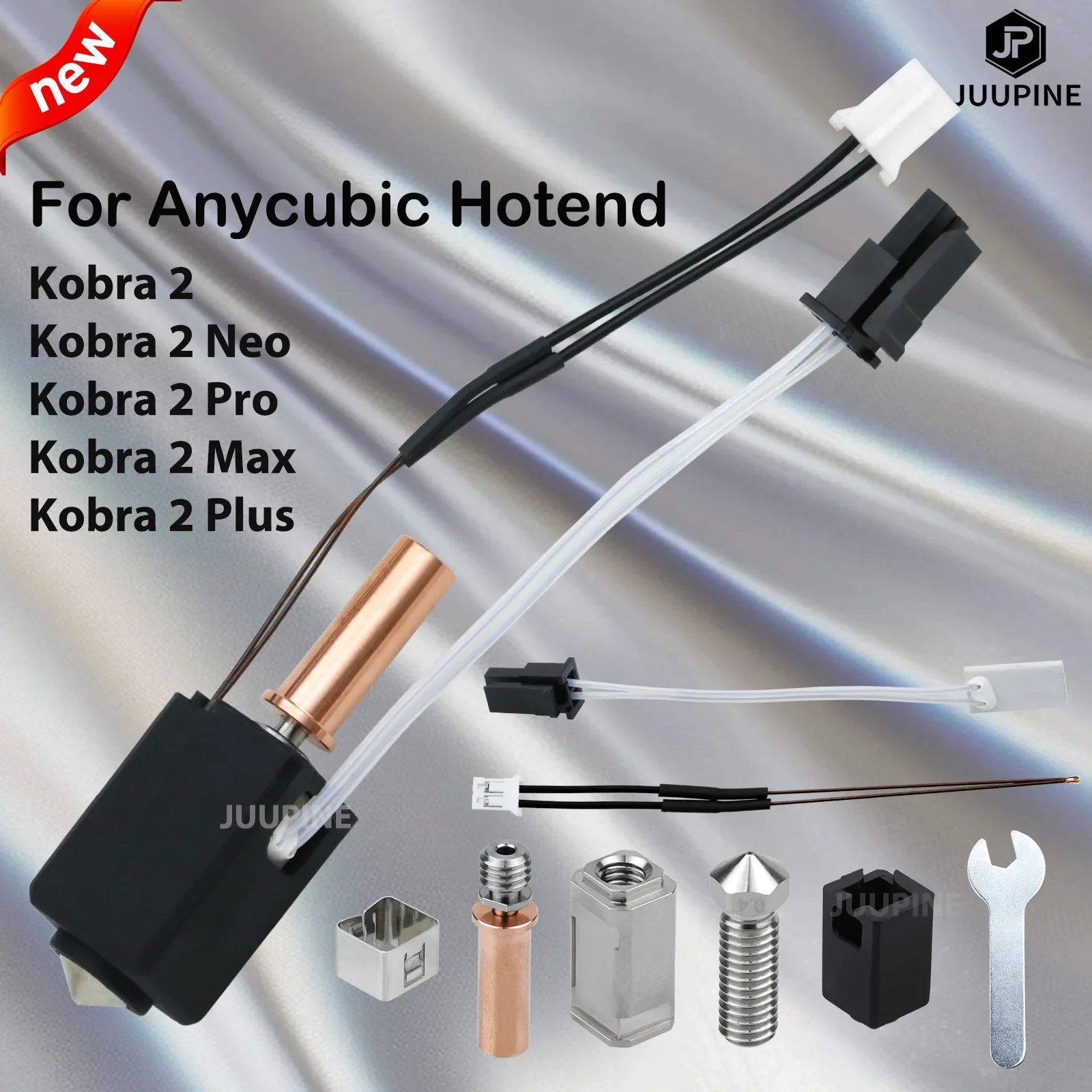 Anycubic-Kit de actualización de calentador de cerámica de alta velocidad, boquilla de Hotend 2, termistor, para Anycubic Kobra 2 Pro