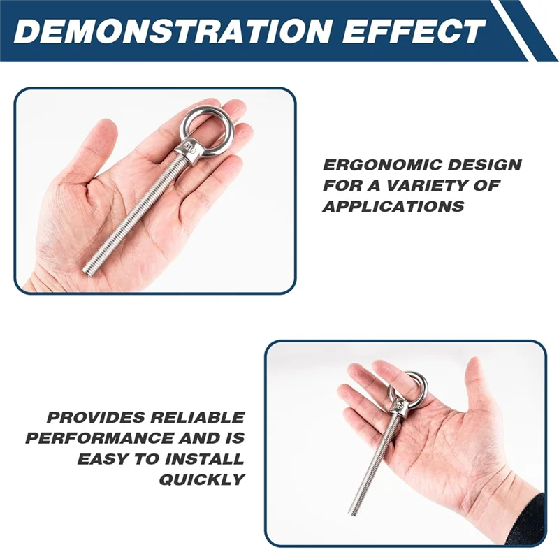 

ABRE-Сварные удлинительные болты из нержавеющей стали, механические болты с проушиной, подвеска поворотной корзины