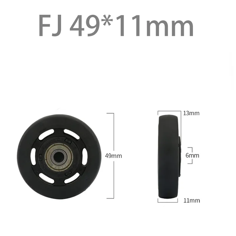 Pièces de rechange à une roue pour bagages de niche, résistant à l'usure, anti-alde, silencieux, lisse, valise, accessoires